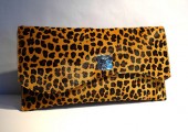 Hair on Leather Clutch Bag