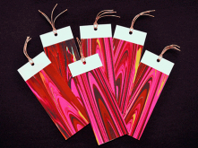Hot Pink Swirl Bookmark